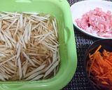 栄養UＰ★豚小間＋【豚肉入り金平ごぼう】作り方1写真