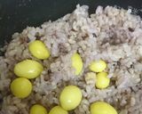 玄米・黒米を使った銀杏炊き込みご飯作り方4写真