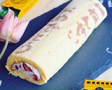 ひとこと！嬉しいメッセージロールケーキ♡作り方11写真