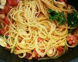 タコとトマトのパスタ（オクトパスタ）作り方11写真