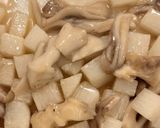 長芋と舞茸のヨーグルト温サラダ作り方4写真