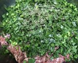 肉巻きミンチの照り焼き作り方1写真