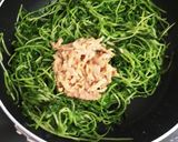簡単！豆苗とツナのごま油炒め作り方3写真