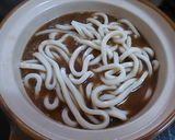 めみ単単（坦々）鍋焼きうどん作り方4写真