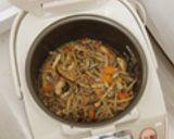 柚子胡椒風味の五目炊き込みごはん作り方5写真