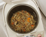 柚子胡椒風味の五目炊き込みごはん作り方5写真