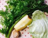 ワサビ菜豆乳スムージー作り方1写真