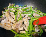 のらぼう菜と鶏肉の塩ダレ炒め作り方7写真
