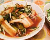 わけぎと長ネギの甘くない酢味噌あえ作り方6写真