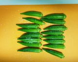 簡単常備菜!オクラでつるっとえのきなめ茸作り方1写真