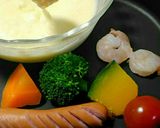 レンジでチーズフォンデュ☆ホットプレート作り方4写真