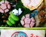 笑顔で桜ノ雨♪キャラ弁✱作り方1写真