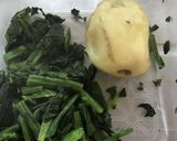 子供飯☆シャケとほうれん草のポテトサラダ作り方3写真