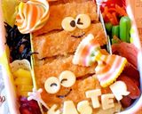 Happy Easter カツとじ顔弁当作り方6写真