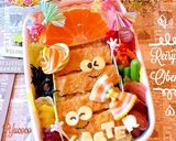 Happy Easter カツとじ顔弁当作り方10写真
