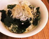 簡単美味！しらすと海苔のお茶漬け作り方3写真