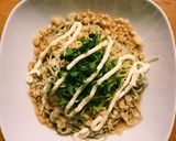 ひとりランチに簡単♬かいわれ揚げマヨ蕎麦作り方4写真