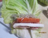 圧力鍋時短★鶏モモまんまロール春キャベツ作り方3写真