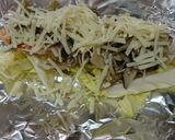 簡単☆魚焼きグリルで鮭のキノコチーズ焼き作り方2写真