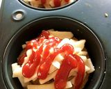 パン耳で渦巻きパン★ケチャップチーズピザ作り方5写真