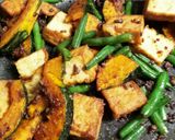食欲そそる！南瓜と挽き肉のカレー風味炒め作り方7写真