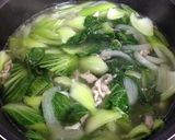 青梗菜と豚肉の中華スープ作り方6写真