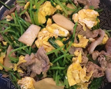豆苗と豚肉のオイスターソースいため作り方4写真