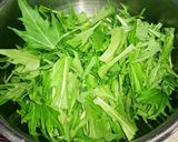創味シャンタンで和えるだけの無限水菜です作り方1写真
