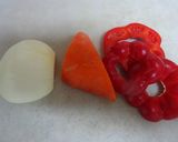 とろけるチーズ＆カレー味♪パプリカ肉詰め作り方2写真