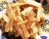 うどとこんにゃくの辛子酢味噌和え作り方4写真