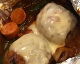 肉汁たくさん！デミトマト煮込みハンバーグ作り方18写真
