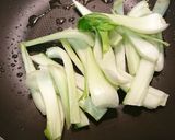 チンゲン菜と豆腐と銀杏卵炒め作り方3写真