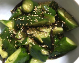 ちょいと一品★叩ききゅうりの塩ゴマ油昆布作り方3写真
