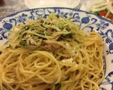 ツナと水菜の和風パスタ作り方4写真