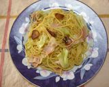 簡単キャベツとベーコンのぺペロンチーノ作り方4写真