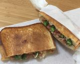 丸ごとオクラとコンビーフのホットサンド作り方6写真