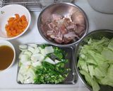 簡単キャベツたっぷり鶏もも肉のカレー煮！作り方1写真