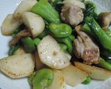 春の味★鶏肉と春野菜のサラダ感覚塩炒め作り方9写真