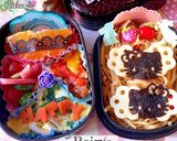 ミーゴレン♫キティ海苔 イースター弁当作り方1写真