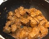 カレー風味 牛もも角切りサイコロステーキ作り方4写真