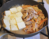 豚こま肉豆腐~生姜たっぷりとろとろタレ作り方3写真