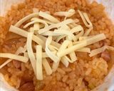 レンジで簡単！チーズデミグラオムライス♪作り方5写真