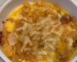 レンジで簡単！チーズデミグラオムライス♪作り方8写真
