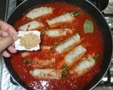 肉巻きのトマト煮♪簡単チーズ入り作り方7写真