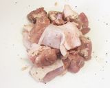 長芋と鶏肉のトマトソースパスタ作り方2写真