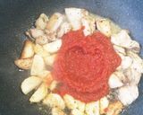 長芋と鶏肉のトマトソースパスタ作り方6写真