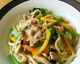 ピリリッ！　ゆず胡椒焼きうどん作り方6写真