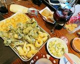 栄養素満点山芋梅納豆大葉海苔巻き天ぷら作り方12写真