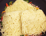 ひき肉とピーマンのソース焼きそば作り方4写真