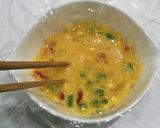お弁当☆朝食に☆簡単カラフル茶巾オムレツ作り方1写真